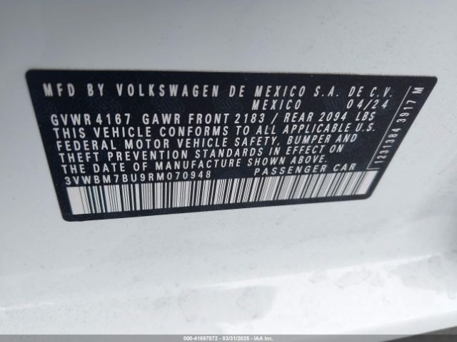 3VWBM7BU9RM070948 Volkswagen Jetta 1.5t Sport