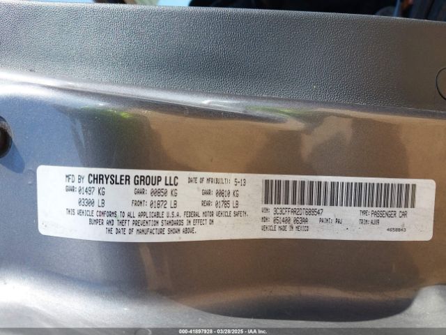 2013 FIAT 500 3C3CFFAR2DT689547 Photo 8