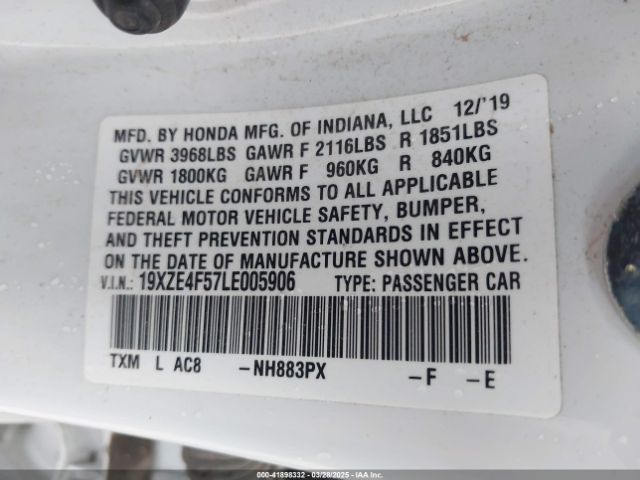 19XZE4F57LE005906 Honda INSIGHT EX