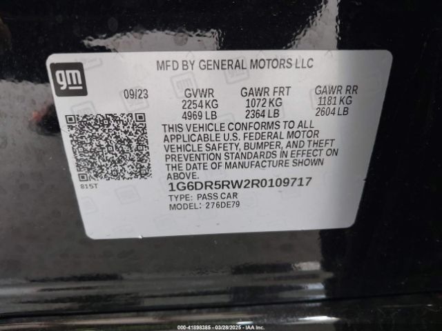 1G6DR5RW2R0109717 Cadillac Ct5-v V-series