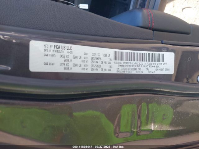 1C4SDHCT8FC833943 Dodge Durango R/t
