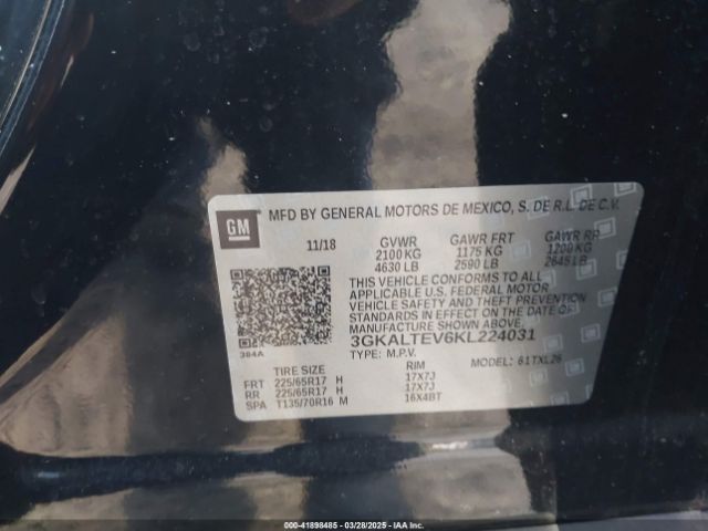 3GKALTEV6KL224031 GMC Terrain Sle