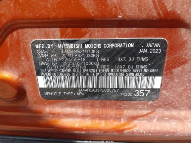 JA4ARUAU3PU005757 Mitsubishi mivec