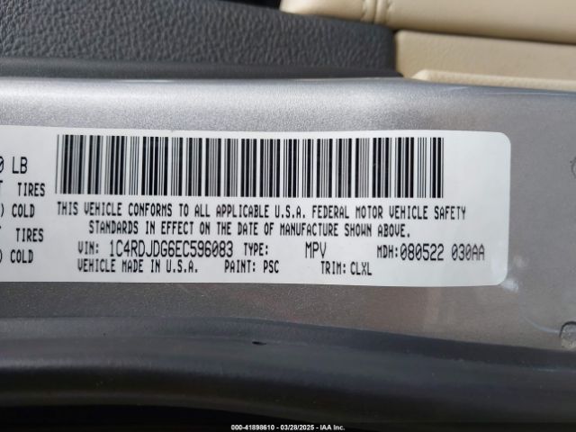 1C4RDJDG6EC596083 Dodge DURANGO LIMITED