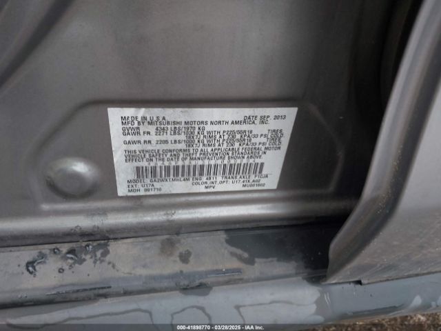 2014 MITSUBISHI OUTLANDER SPORT 4A4AP3AU3EE009894 Photo 8