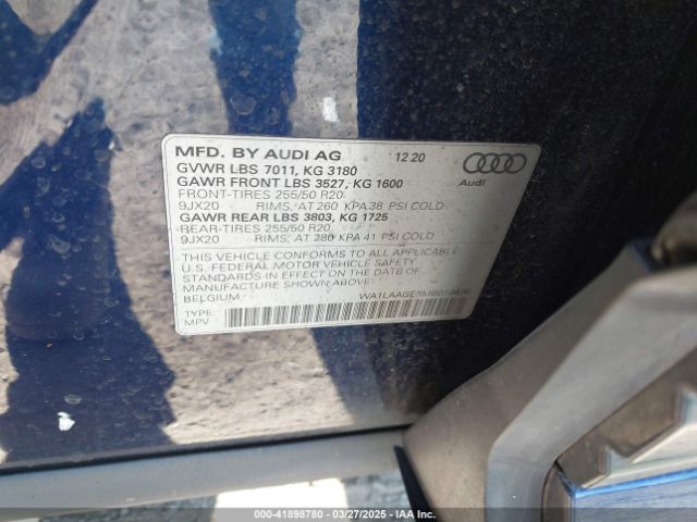 WA1LAAGE3MB018496 Audi E-tron Premium Plus Quattro