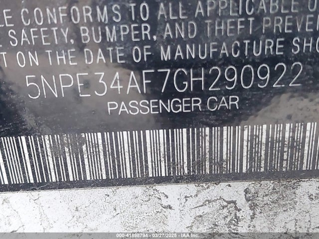 Hyundai Sonata Limited 2016 5NPE34AF7GH290922 Image 9