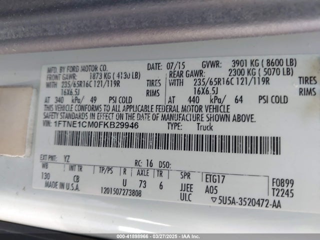 1FTNE1CM0FKB29946 Ford Transit-150