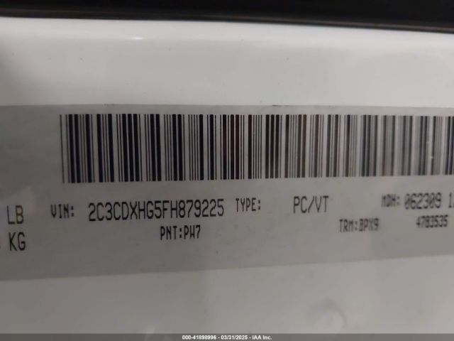 2C3CDXHG5FH879225 Dodge Charger Sxt