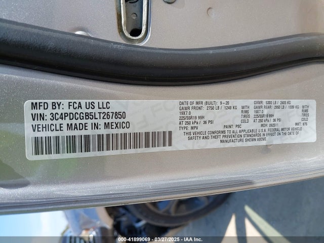 3C4PDCGB5LT267850 Dodge Journey Crossroad