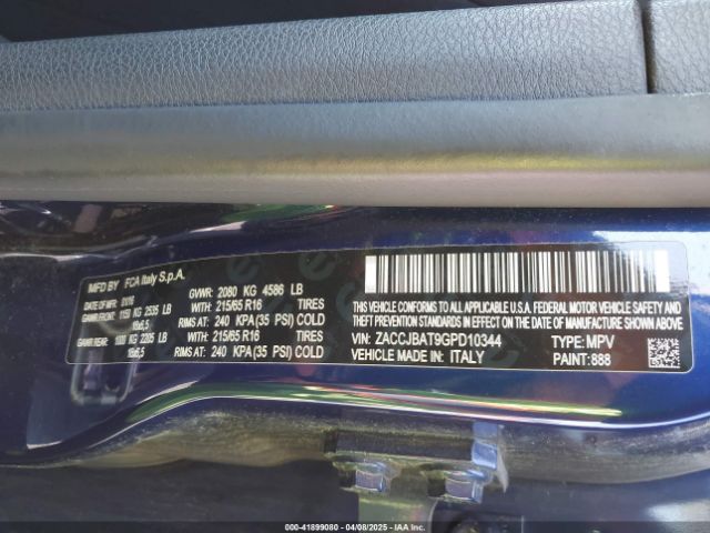 ZACCJBAT9GPD10344 Jeep Renegade Sport