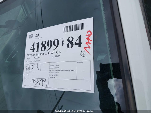 1N4AL3AP5GN348467 Nissan Altima 2.5 S