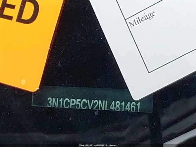 3N1CP5CV2NL481461 Nissan Kicks Sv Xtronic Cvt