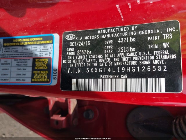 5XXGT4L19HG126532 KIA Optima Lx Turbo