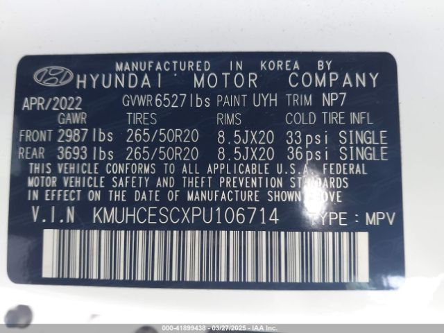 KMUHCESCXPU106714 Genesis Gv80 3.5t Awd Advanced
