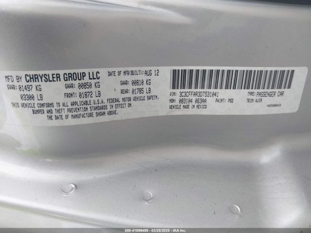 2013 FIAT 500 3C3CFFAR3DT531041 Photo 8
