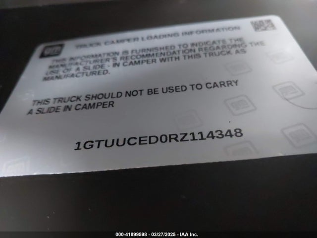 1GTUUCED0RZ114348 GMC SIERRA 1500
