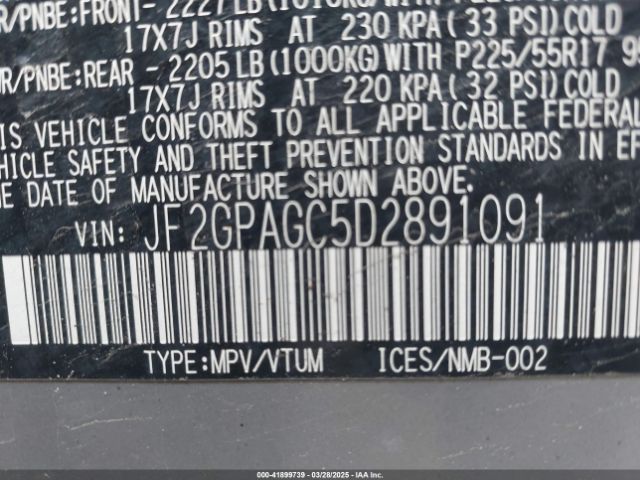 2013 SUBARU XV CROSSTREK JF2GPAGC5D2891091 Photo 8