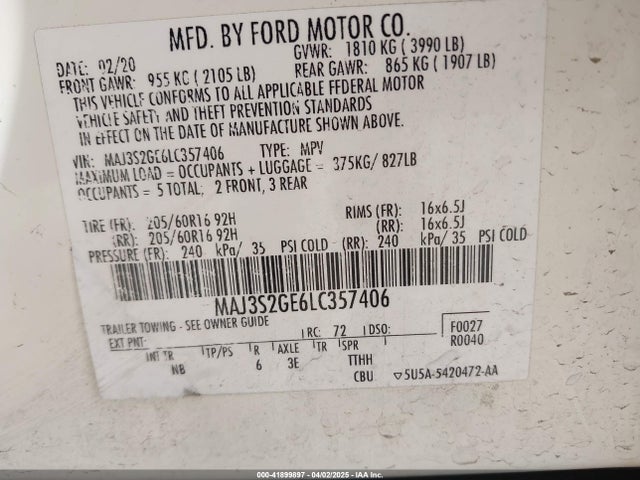 Ford Ecosport Se 2020 MAJ3S2GE6LC357406 Image 9