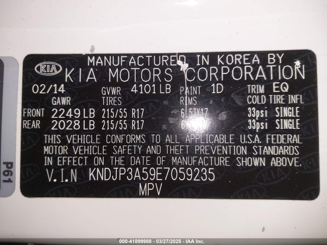 KNDJP3A59E7059235 KIA SOUL +