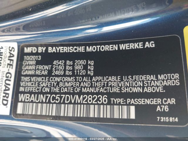 2013 BMW 135I WBAUN7C57DVM28236 Photo 8
