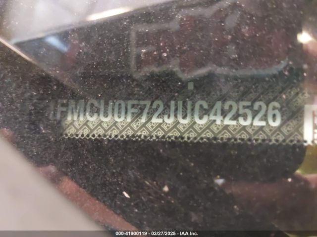 1FMCU0F72JUC42526 Ford ESCAPE S