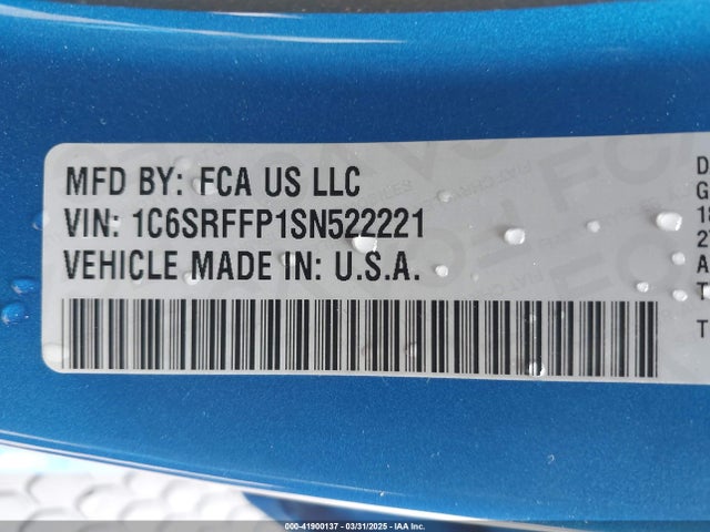 RAM 1500 2025 1C6SRFFP1SN522221 Image 9