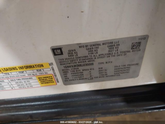 1GNKVJKD8EJ235688 Chevrolet Traverse Ltz