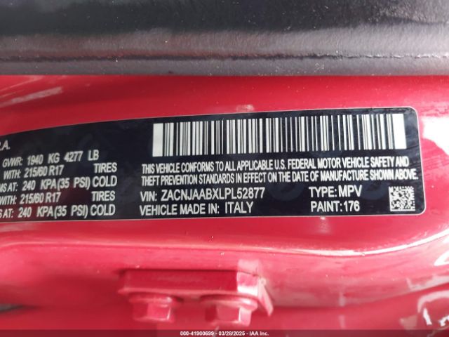 ZACNJAABXLPL52877 Jeep Renegade Sport Fwd