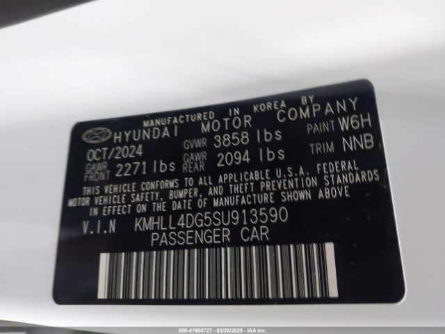 KMHLL4DG5SU913590 Hyundai ELANTRA SE