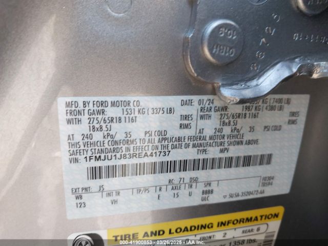 1FMJU1J83REA41737 Ford Expedition Xlt