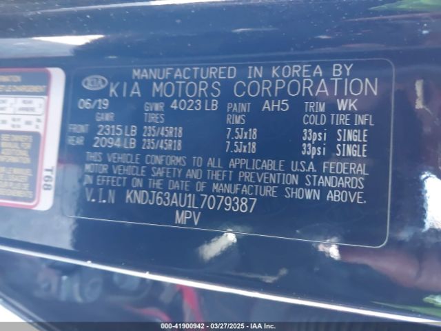 KNDJ63AU1L7079387 KIA Soul Gt-line