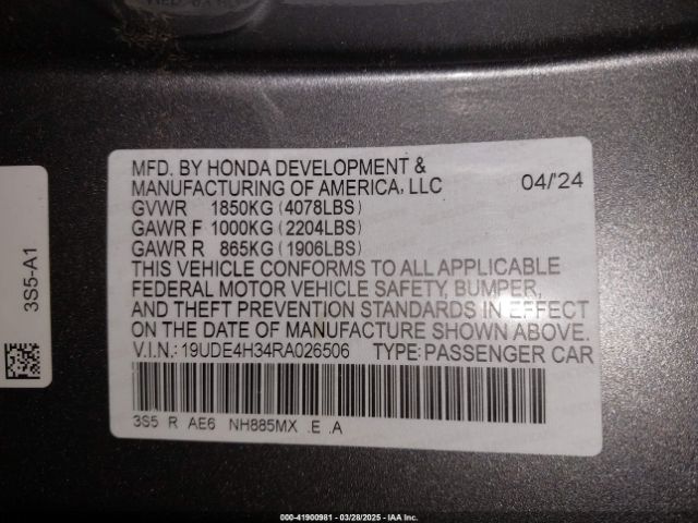 2024 ACURA INTEGRA 19UDE4H34RA026506 Photo 8