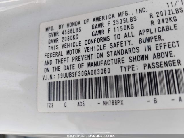 2016 ACURA TLX 19UUB2F30GA003060 Photo 8