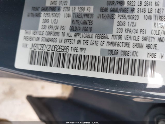 Mazda Cx-9 Carbon Edition 2022 JM3TCBDY2N0626986 Image 9
