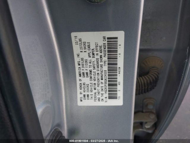 1HGCR3F96GA024559 Honda Accord Touring