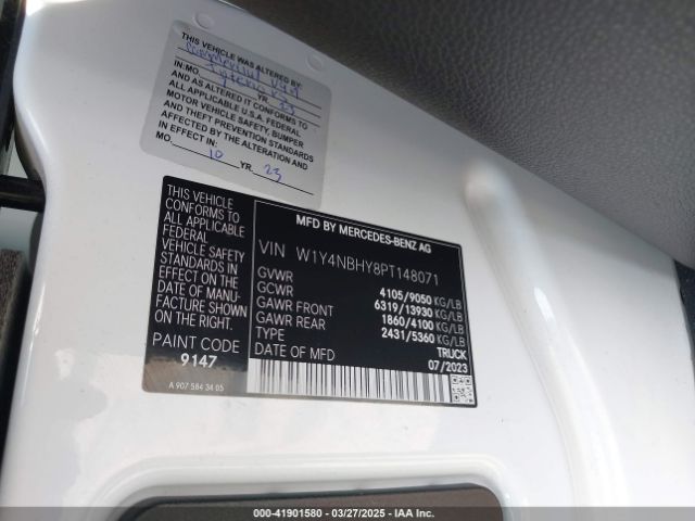 W1Y4NBHY8PT148071 Mercedes-Benz Sprinter 2500 Standard Roof 4-cyl Diesel Ho