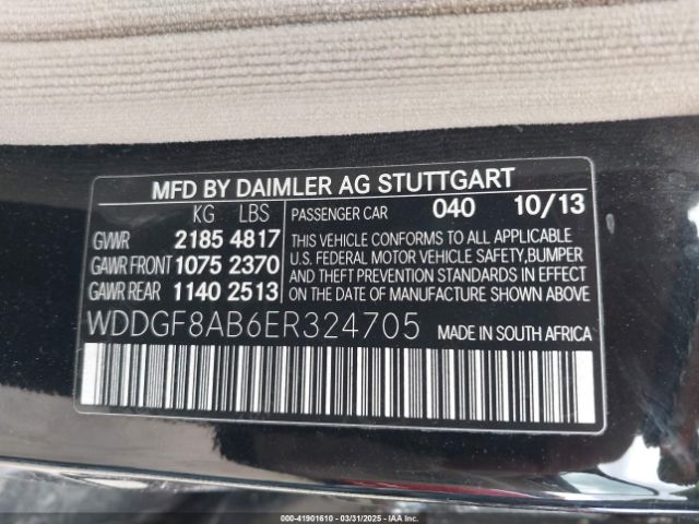 WDDGF8AB6ER324705 Mercedes-Benz C 300 Luxury 4matic/sport 4matic