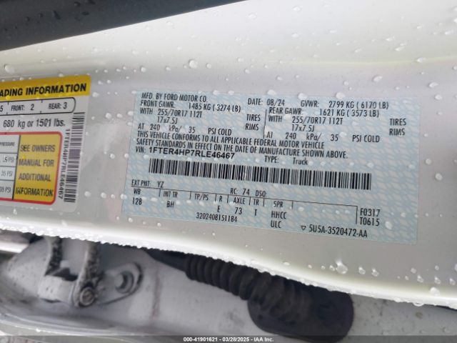 1FTER4HP7RLE46467 Ford Ranger Xlt