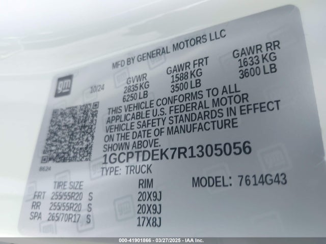 1GCPTDEK7R1305056 Chevrolet Colorado 4wd Z71