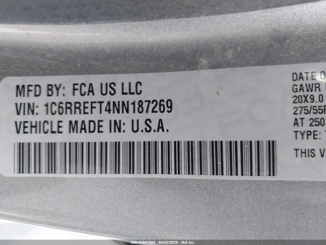 1C6RREFT4NN187269 RAM 1500 Lone Star  4x2 5'7 Box