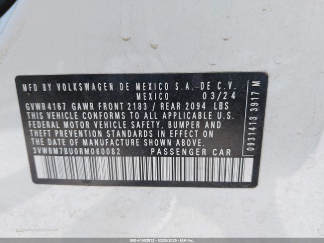 3VWBM7BU0RM060082 Volkswagen Jetta 1.5t Sport