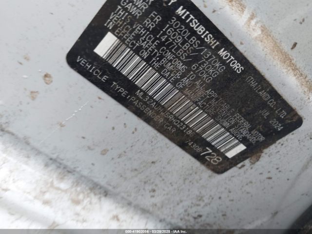 ML32AUHJ5RH023186 Mitsubishi MIRAGE ES
