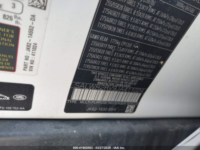 SALWR2RV9JA411024 Land Rover Range Rover Sport Hse