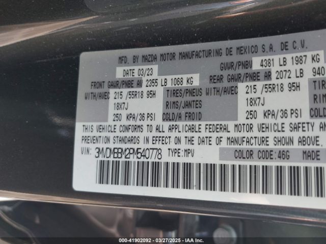 3MVDMBBM2PM540778 Mazda Cx-30 2.5 S Select