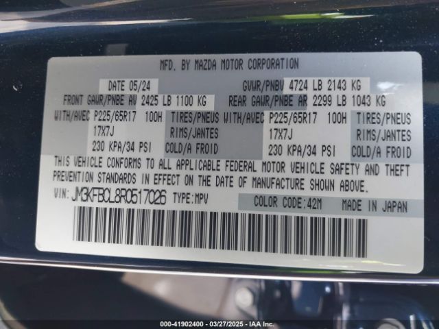 JM3KFBCL8R0517026 Mazda Cx-5 2.5 S Preferred
