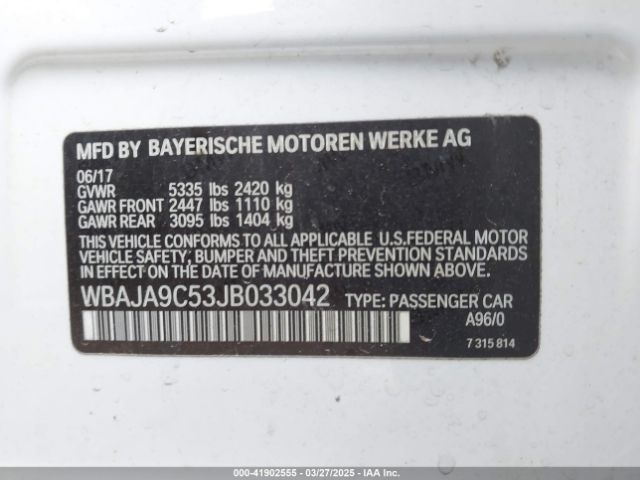 2018 BMW 530E WBAJA9C53JB033042 Photo 8
