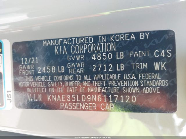 KNAE35LD9N6117120 KIA Stinger Gt-line