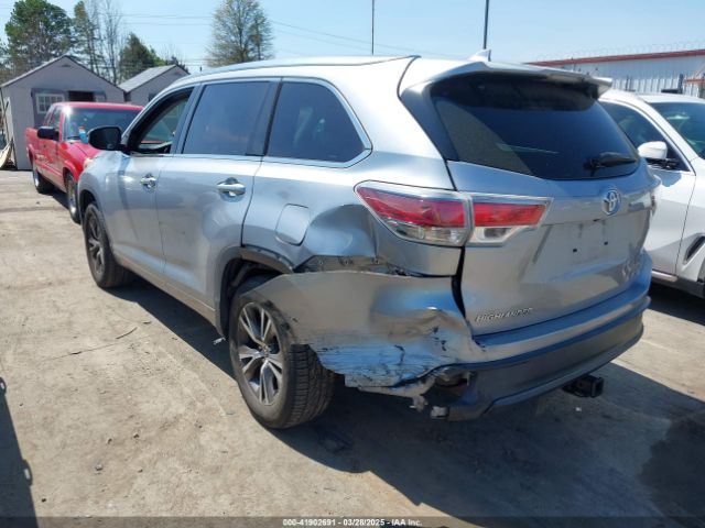 5TDKKRFH2GS149800 Toyota Highlander Xle V6