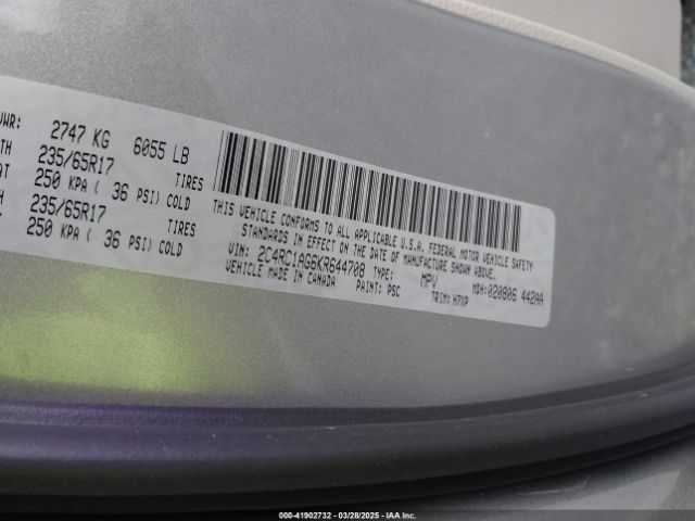 2C4RC1AG6KR644708 Chrysler PACIFICA L